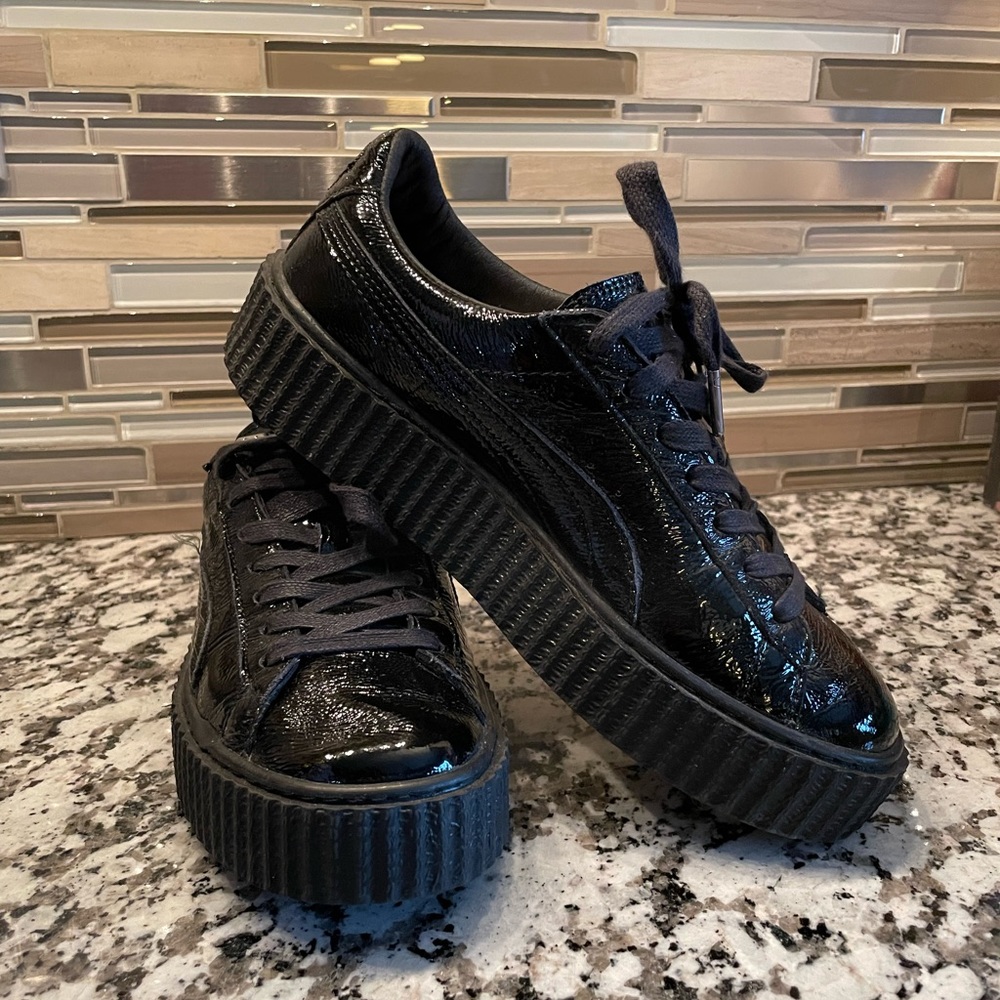 Puma Fenty by Rihanna Creepers Black Patent Size 9
